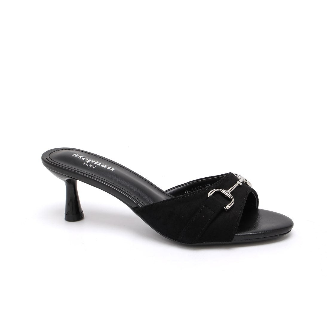 Mules à Talon avec Boucle Décorative