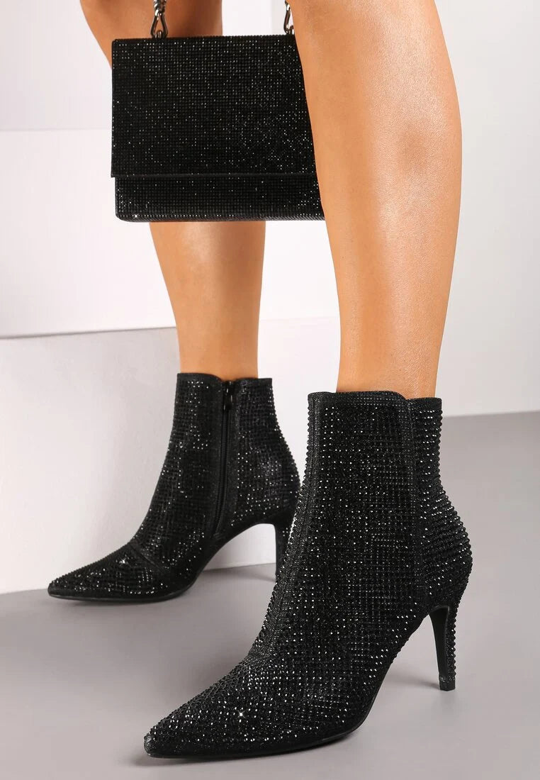 Demi bottes à talons hauts