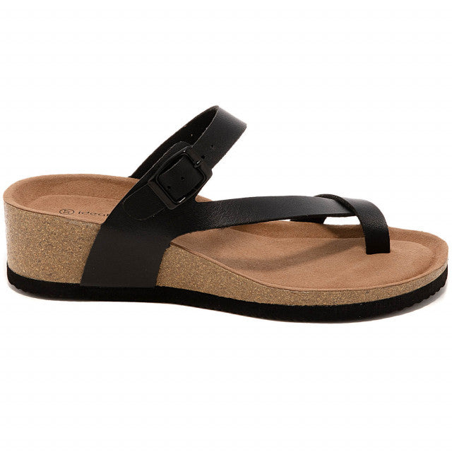 Sandale Compensée à Entre-doigt - Élégance et Confort Naturel