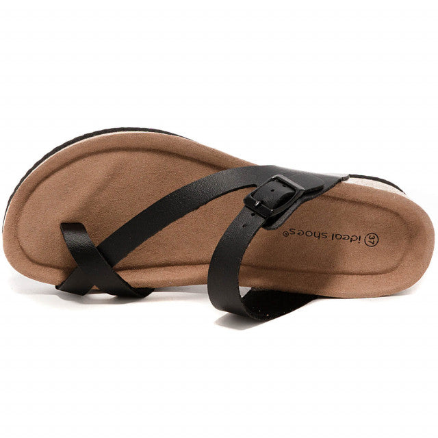 Sandale Compensée à Entre-doigt - Élégance et Confort Naturel