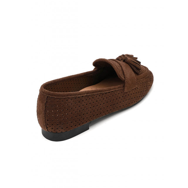 Mocassin plat classique en suédine