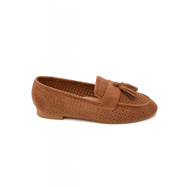 Mocassin plat classique en suédine