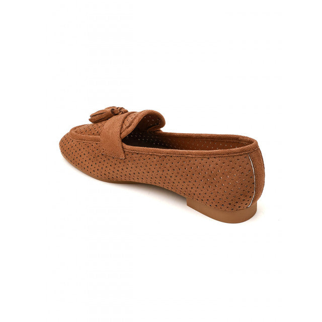 Mocassin plat classique en suédine
