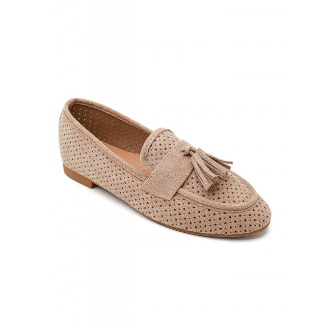 Mocassin plat classique en suédine