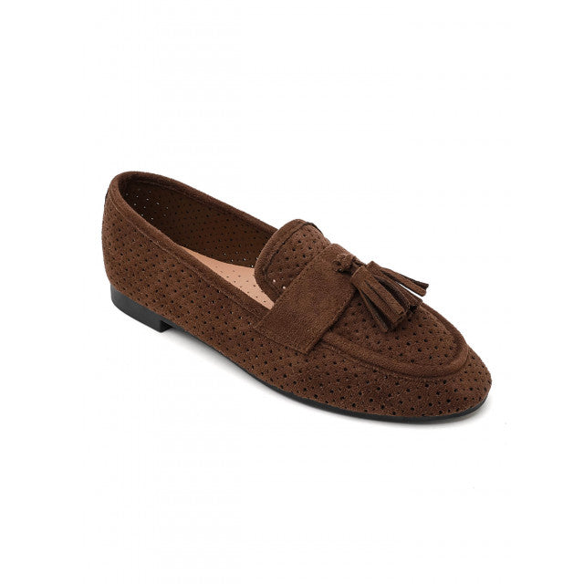 Mocassin plat classique en suédine