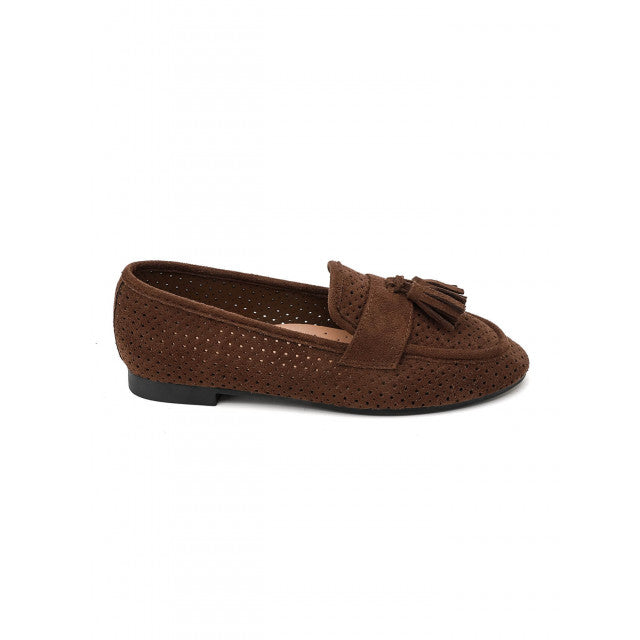 Mocassin plat classique en suédine