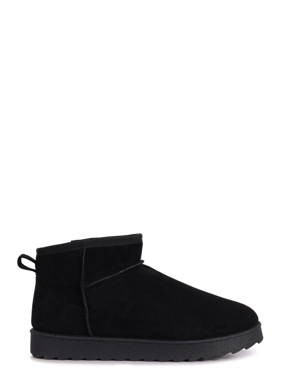 UGG en simili-suède noir doublées de fausse fourrure