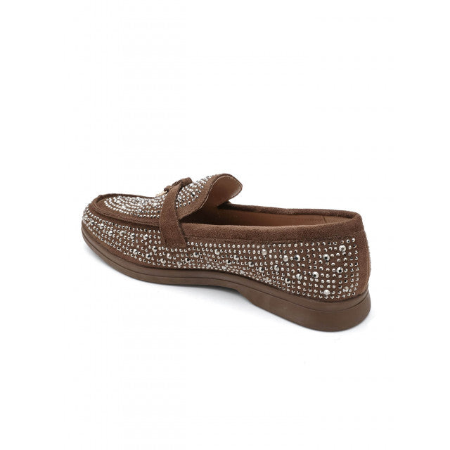 Mocassins ornés de zircons