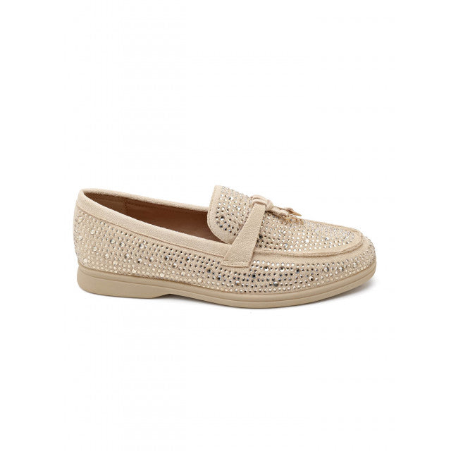 Mocassins ornés de zircons