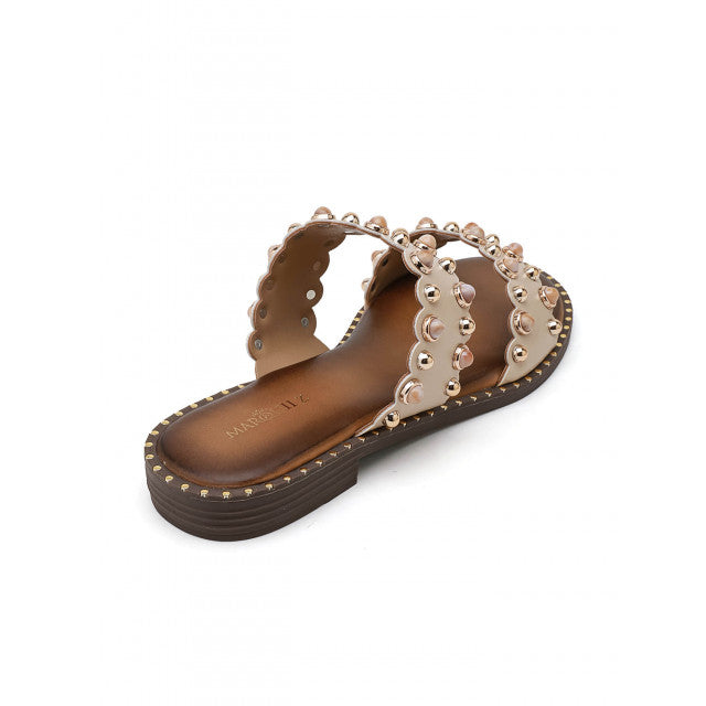 Sandales Sliders Ornées à Doubles Brides – Élégance Bohème