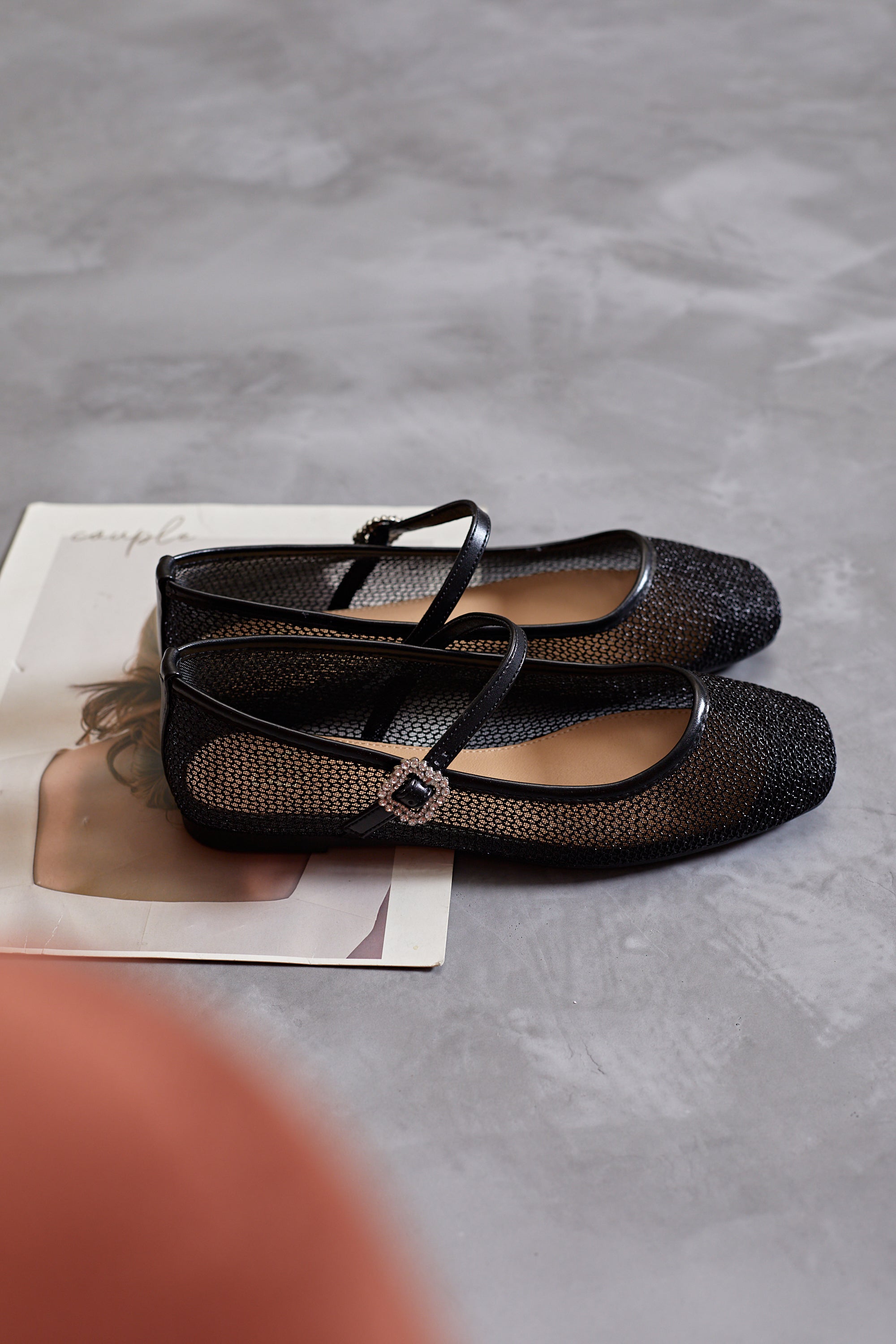 Ballerines confortables en maille pour femme