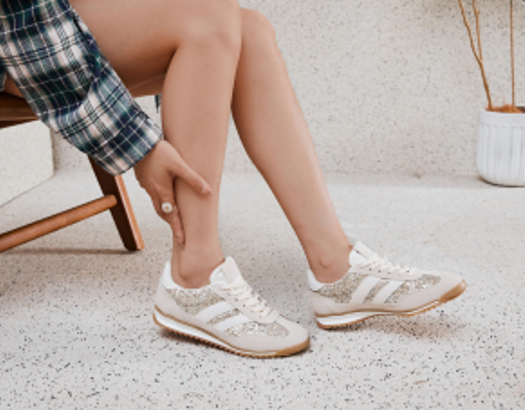 Baskets basses pailleté