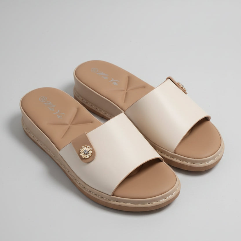 Mules Confortables à Semelle Compensée