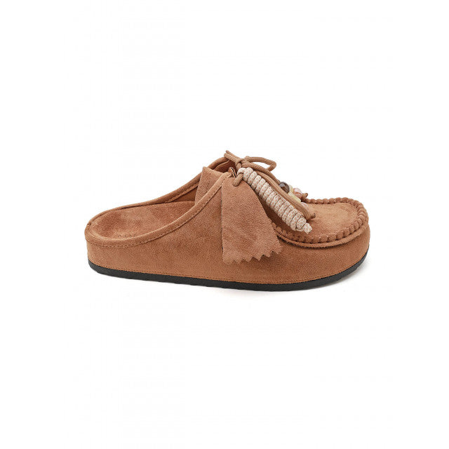 Mule Style MOC Suede – Confort Bohème & Détails Artisanaux