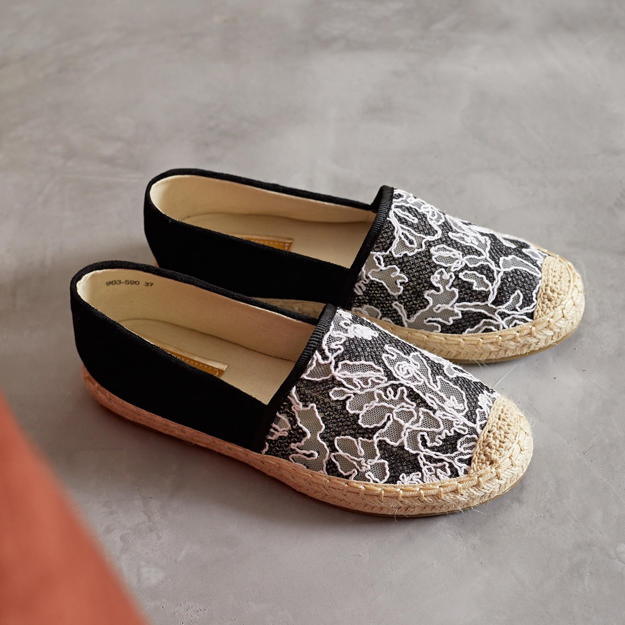 Espadrilles en dentelle