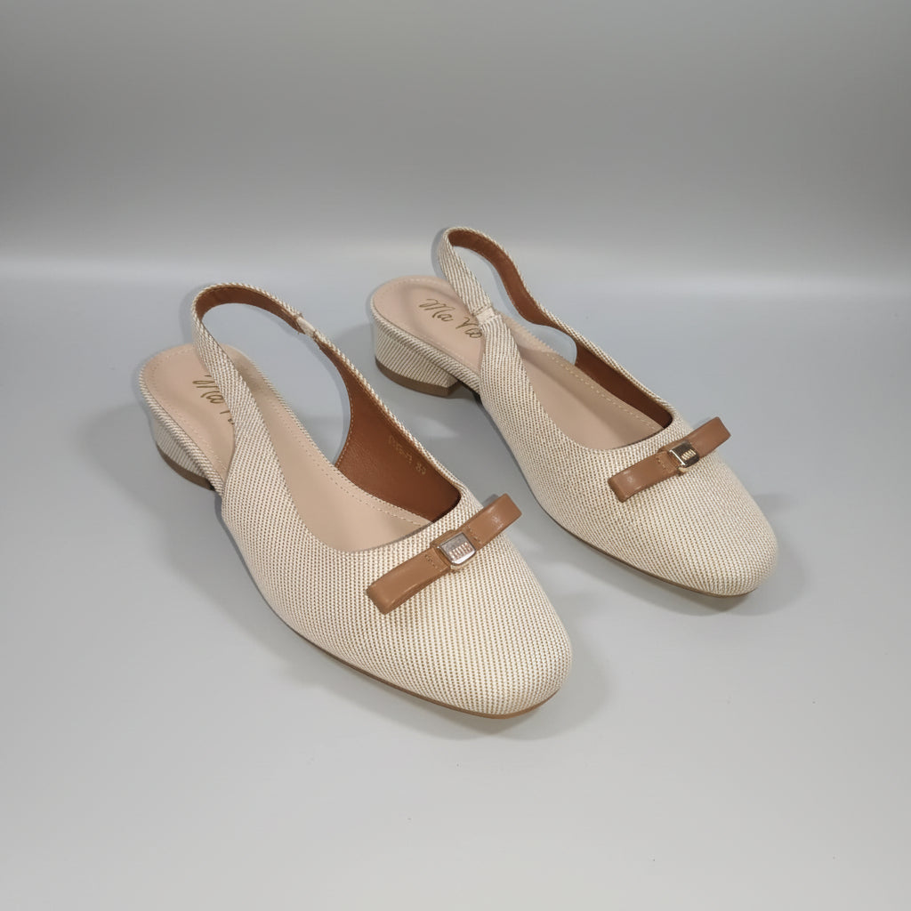 Sandales Slingback Élégantes à Petit Talon