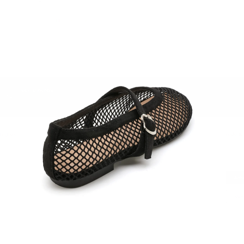 Ballerines en résille avec bride
