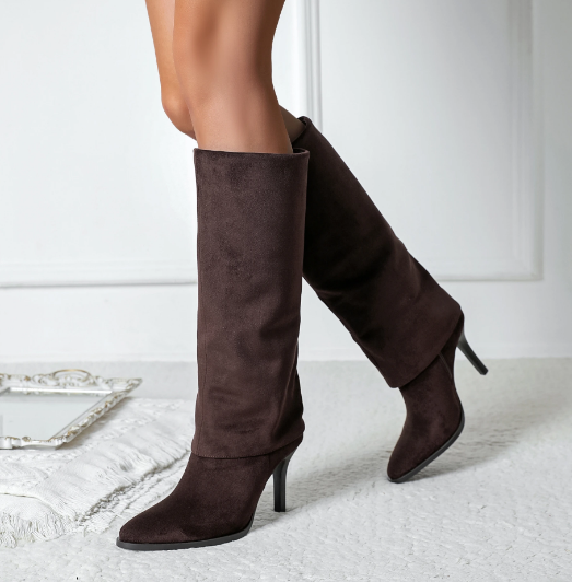 Bottes Hautes Élégantes et Bout Pointu
