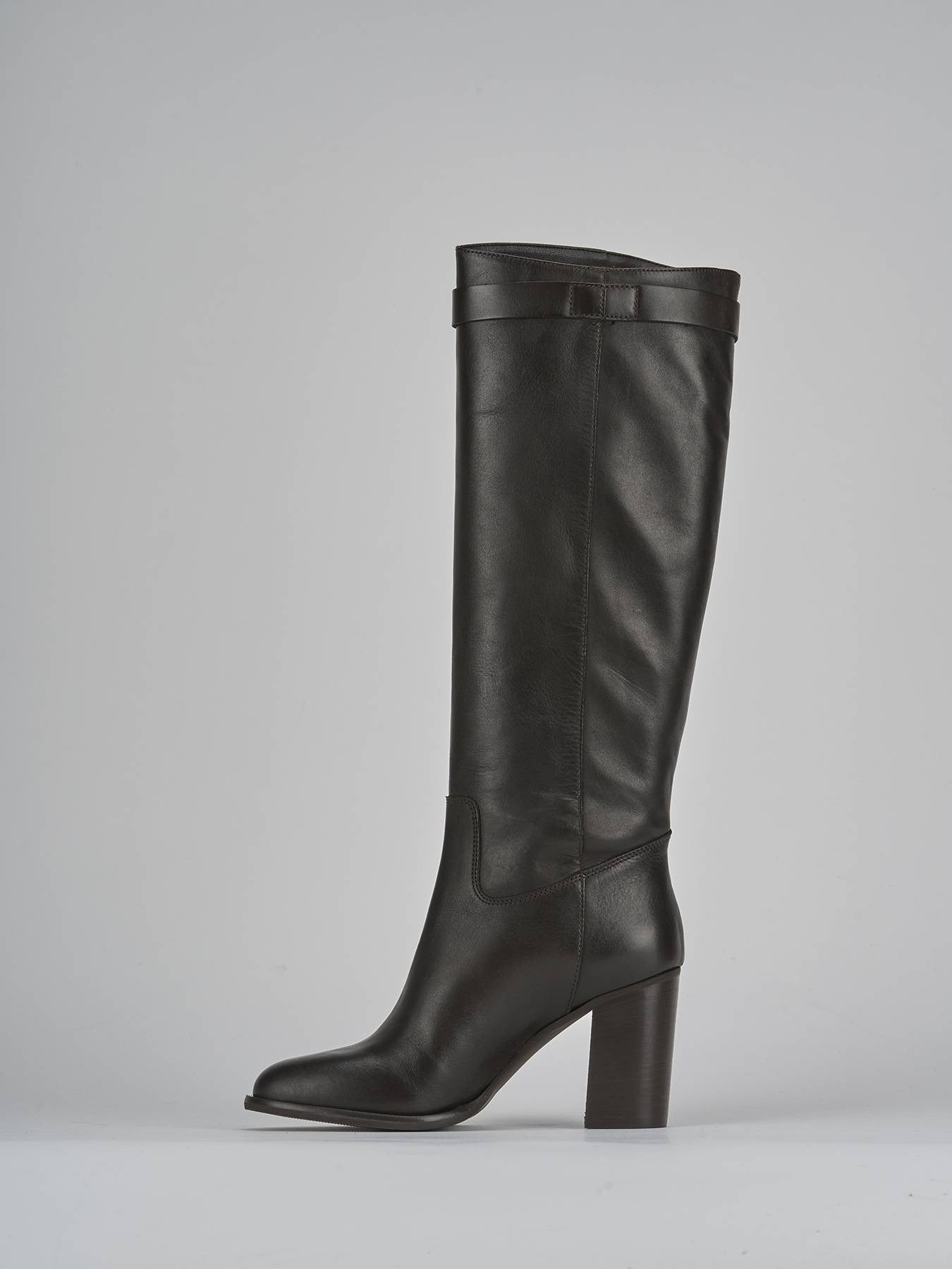 Bottes cavalières en cuir