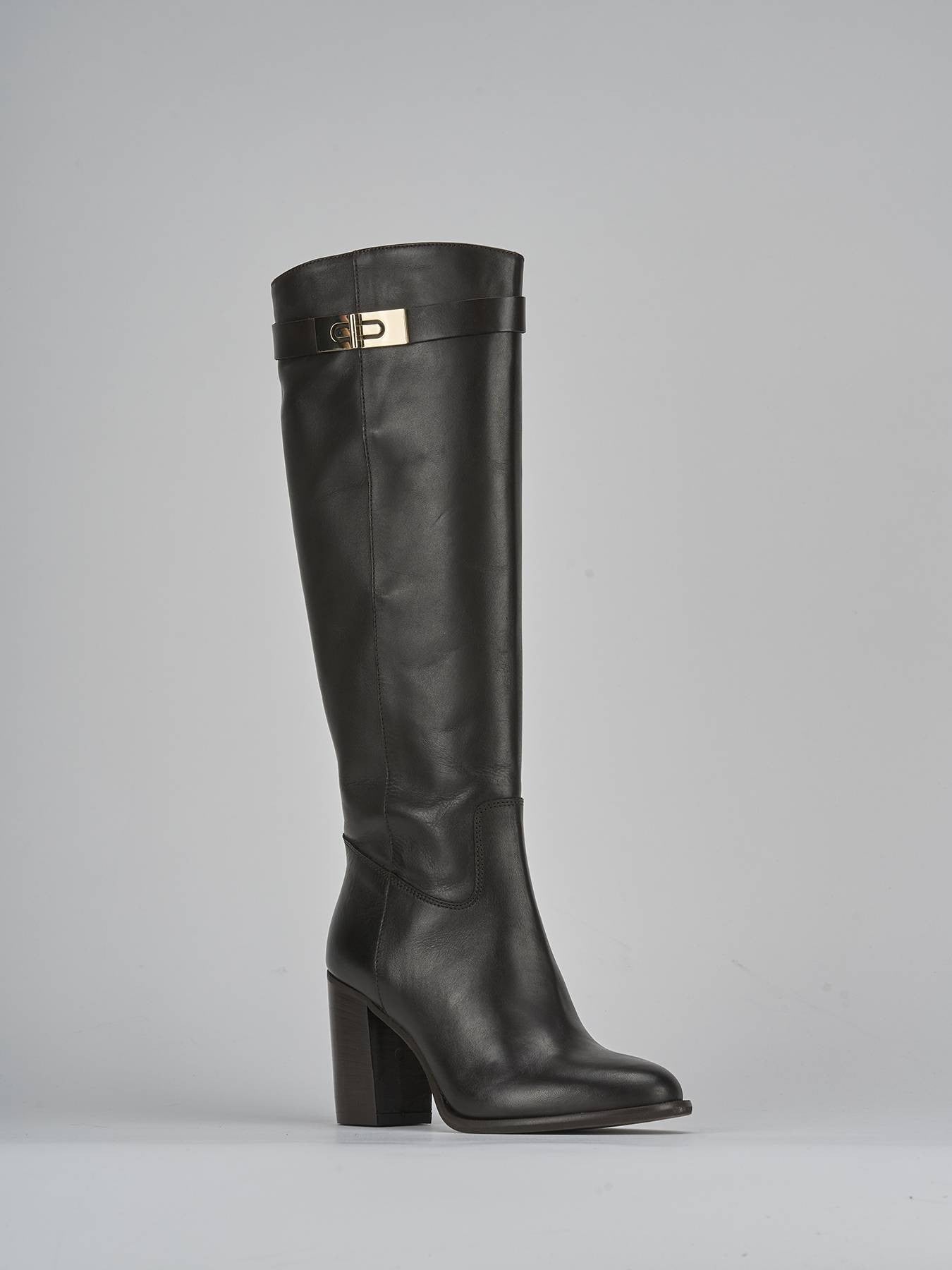Bottes cavalières en cuir