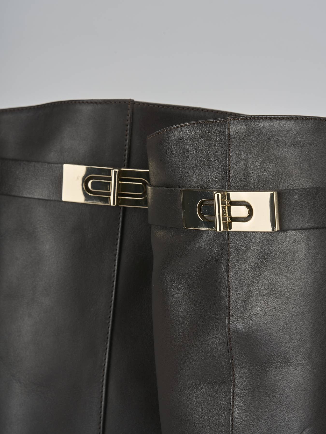 Bottes cavalières en cuir