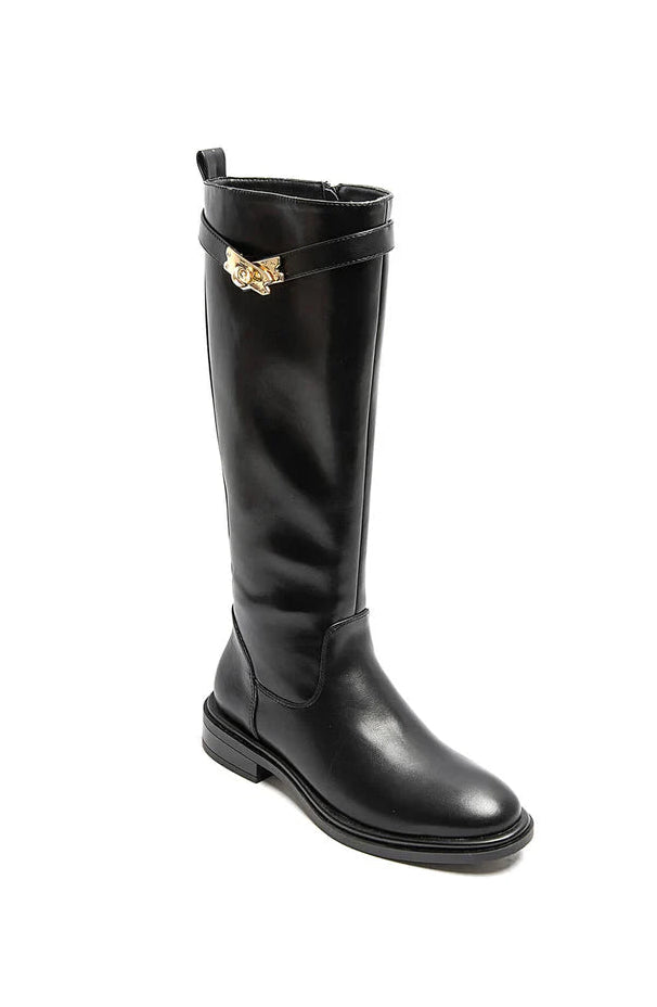 Bottes cavalières en simili