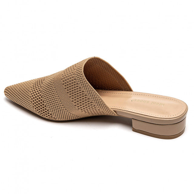 Babouche Pointue en Maille Tricotée