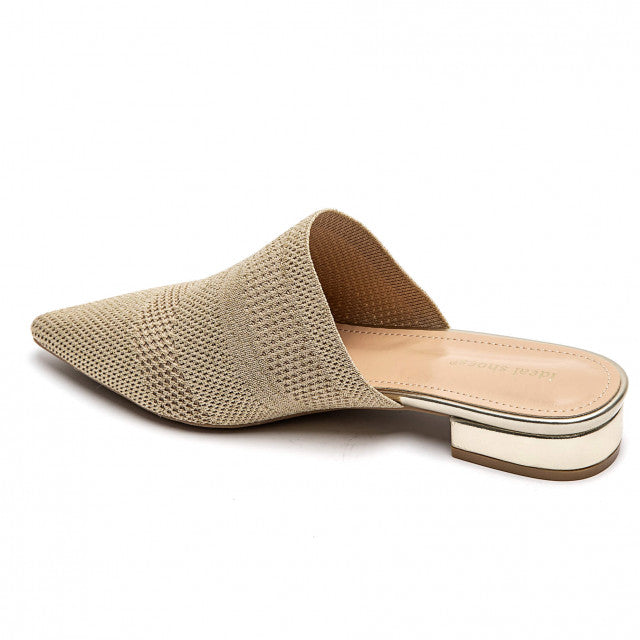 Babouche Pointue en Maille Tricotée