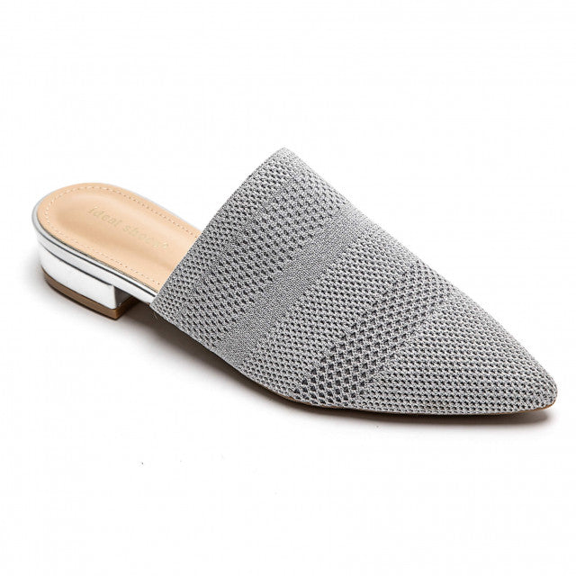 Babouche Pointue en Maille Tricotée