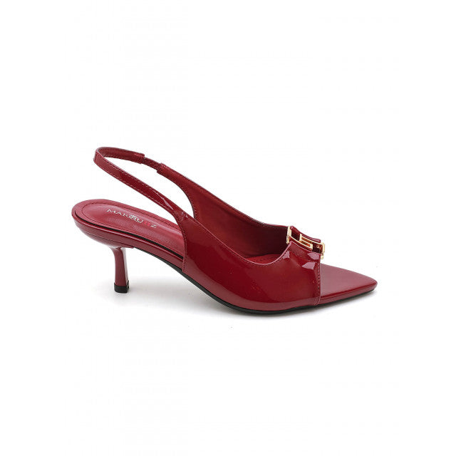 Escarpins Slingback à Bout Pointu – Élégance Vernie
