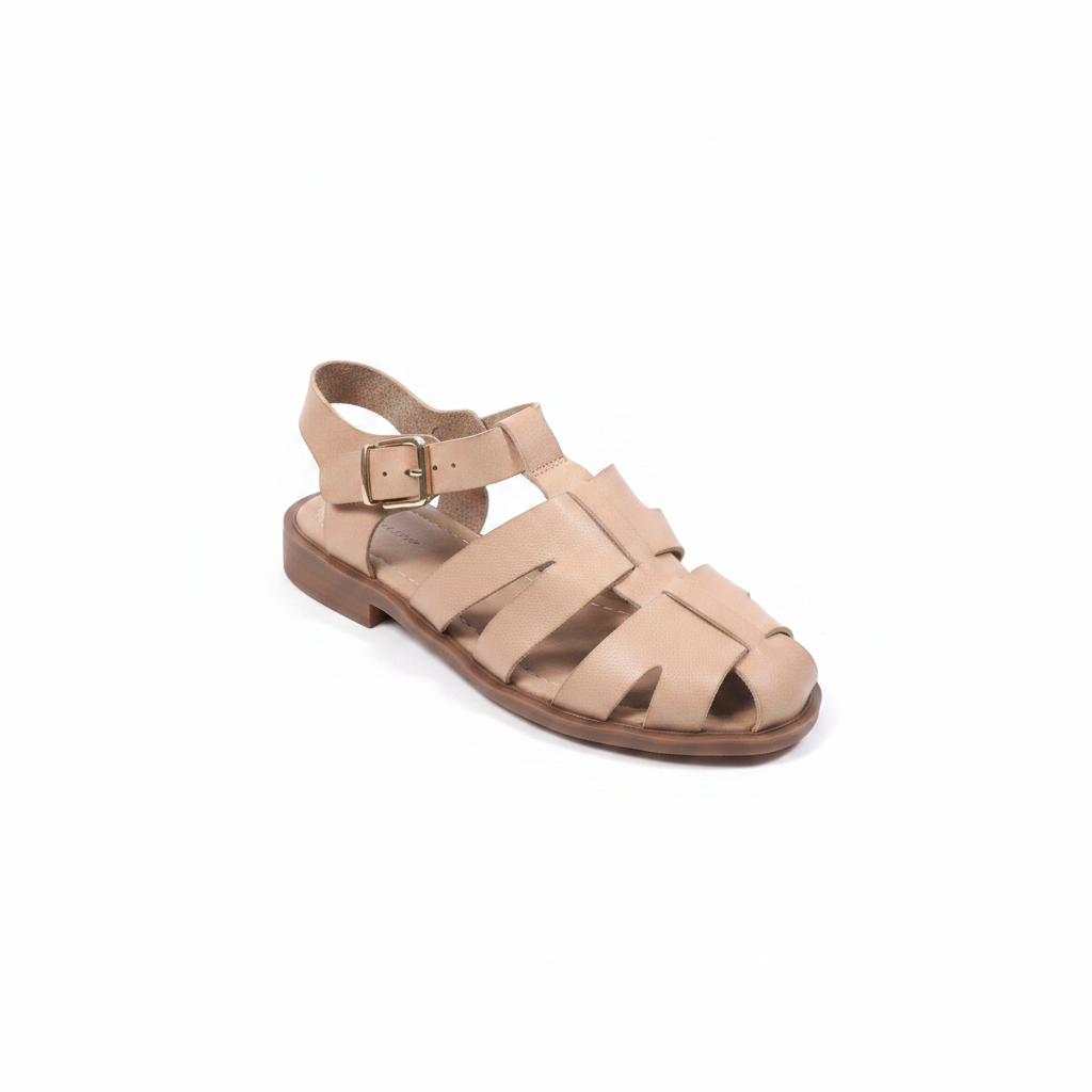 Sandales plates style spartiates
