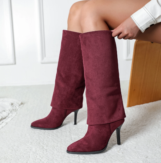 Bottes Hautes Élégantes et Bout Pointu
