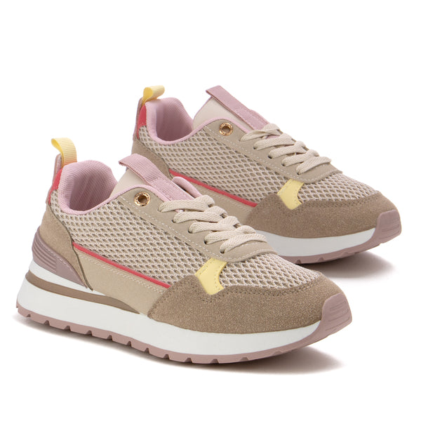 Baskets confortables à lacets en maille