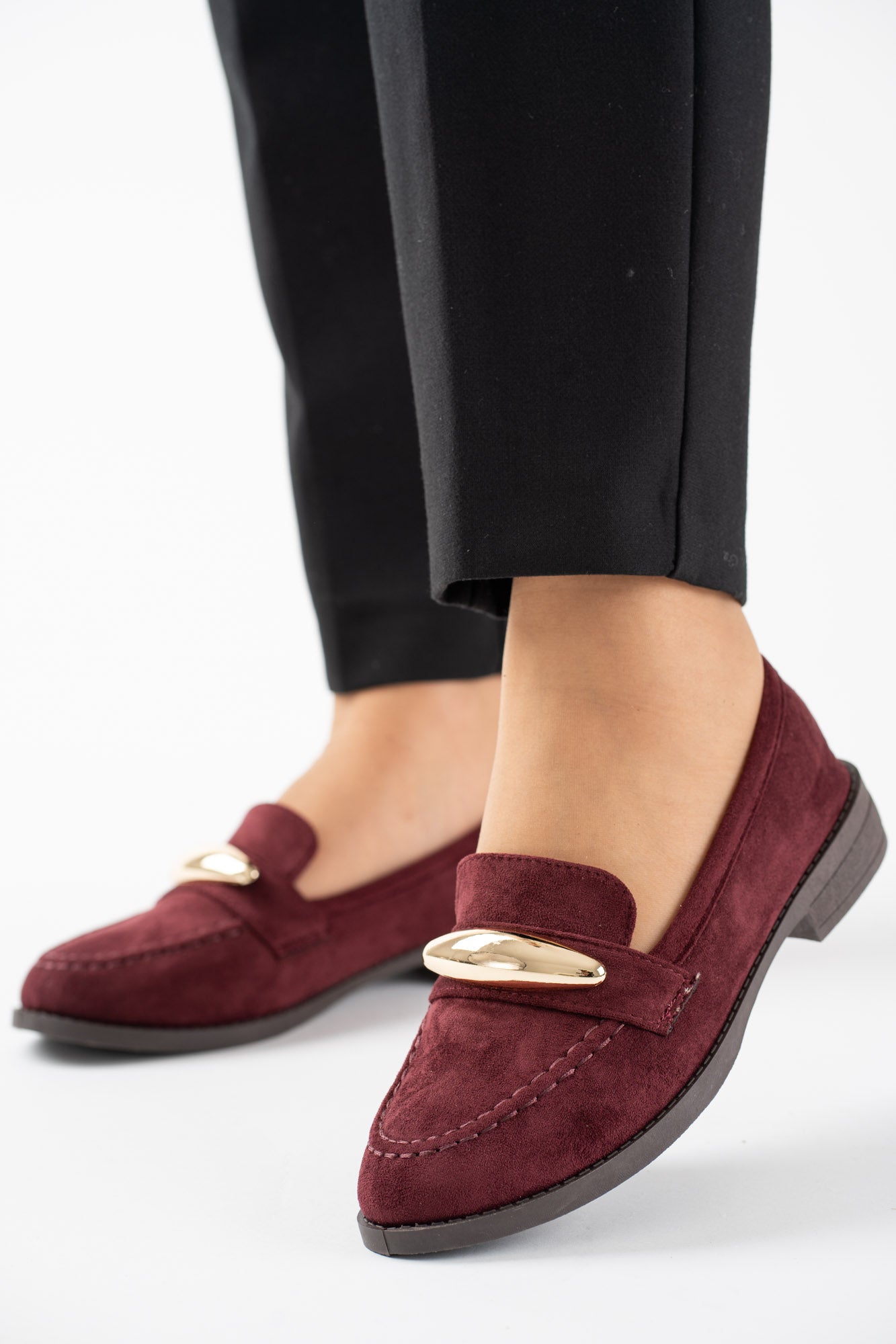 Mocassins avec accessoires doré