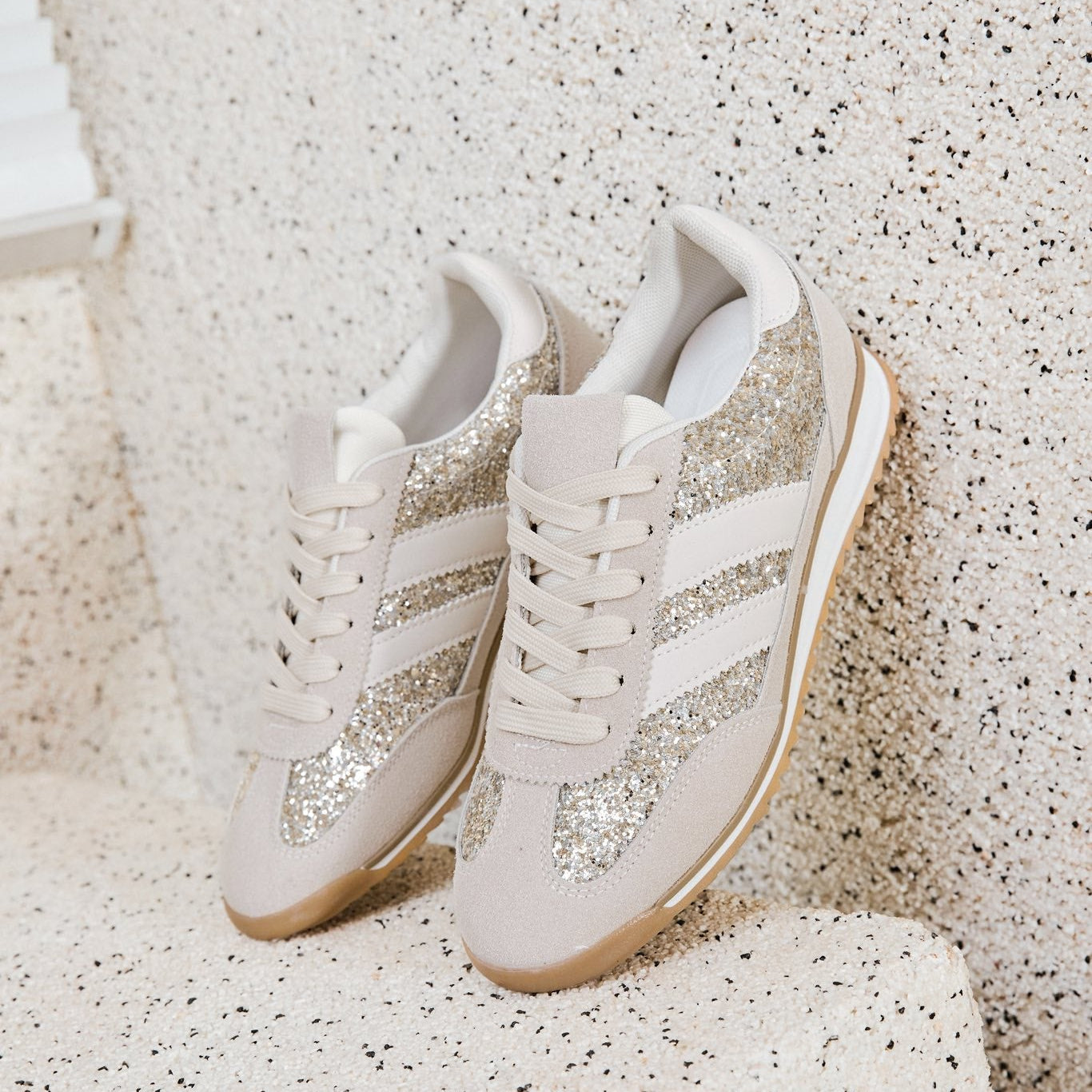 Baskets basses pailleté