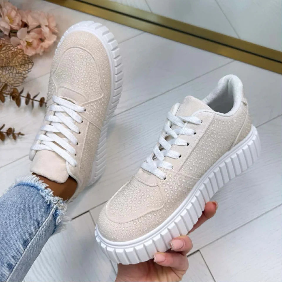 Baskets avec des stresses