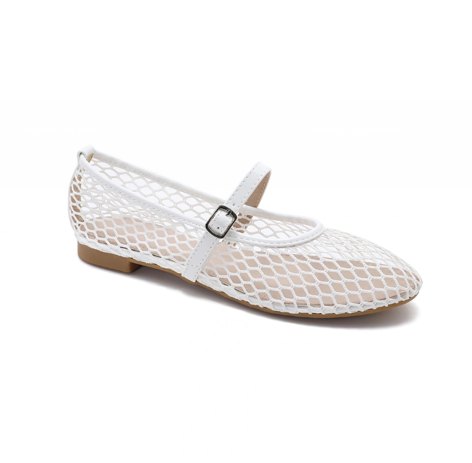 Ballerine ajourée en filet