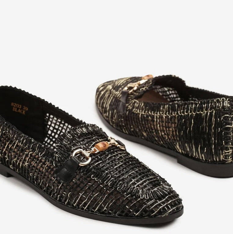 Mocassins ajourés à boucle