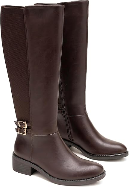 Bottes Hautes Femme à Petit Talon