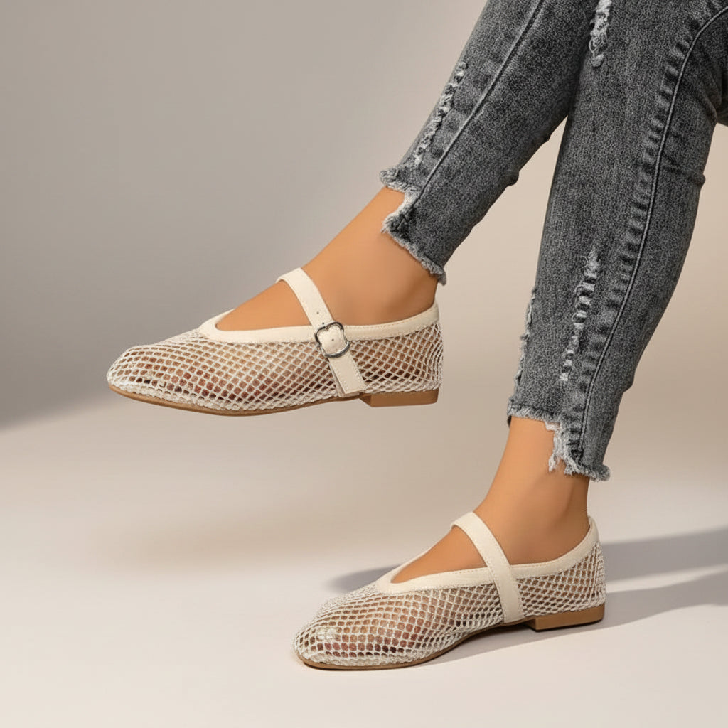Ballerines Mary Jane en Résille