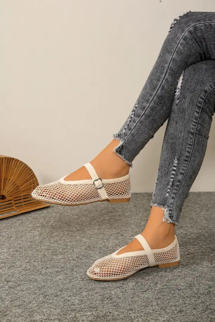 Ballerines Mary Jane en Résille