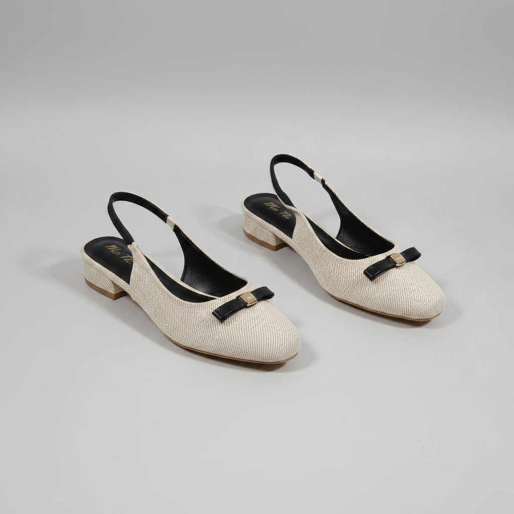 Sandales Slingback Élégantes à Petit Talon