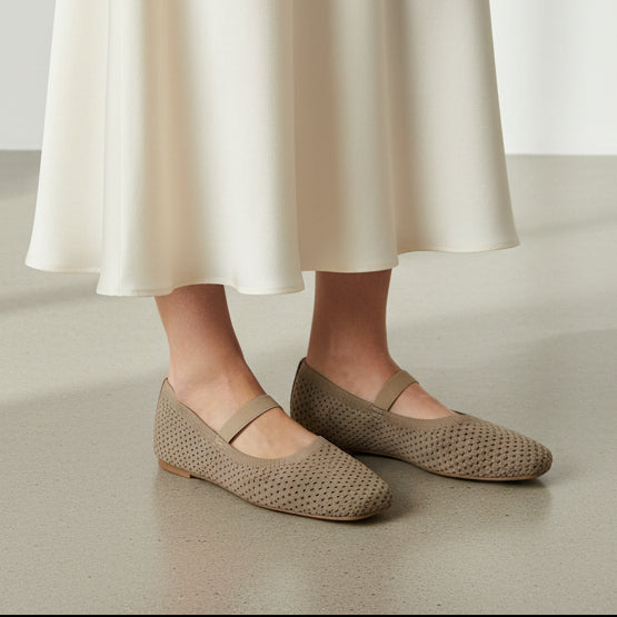 Ballerines en Maille
