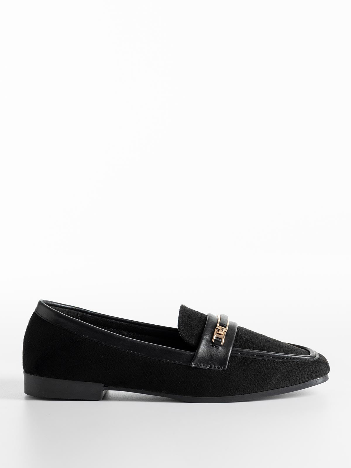 Mocassins en daim avec boucle discrète