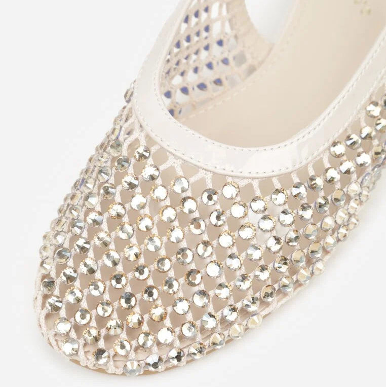 Ballerines ornées de zircons