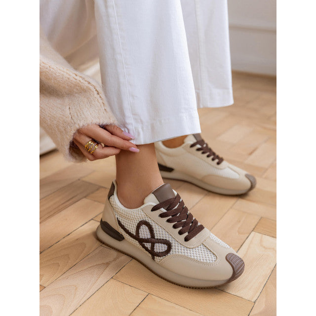 Baskets Avec Nœud Et Semelle Bicolore