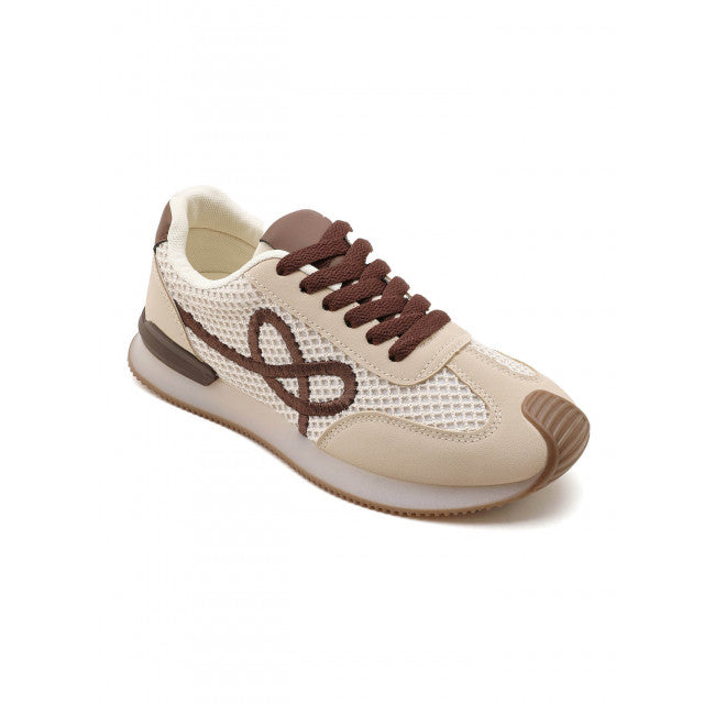 Baskets Avec Nœud Et Semelle Bicolore