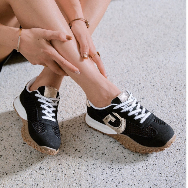 Baskets  à empiècements irisés