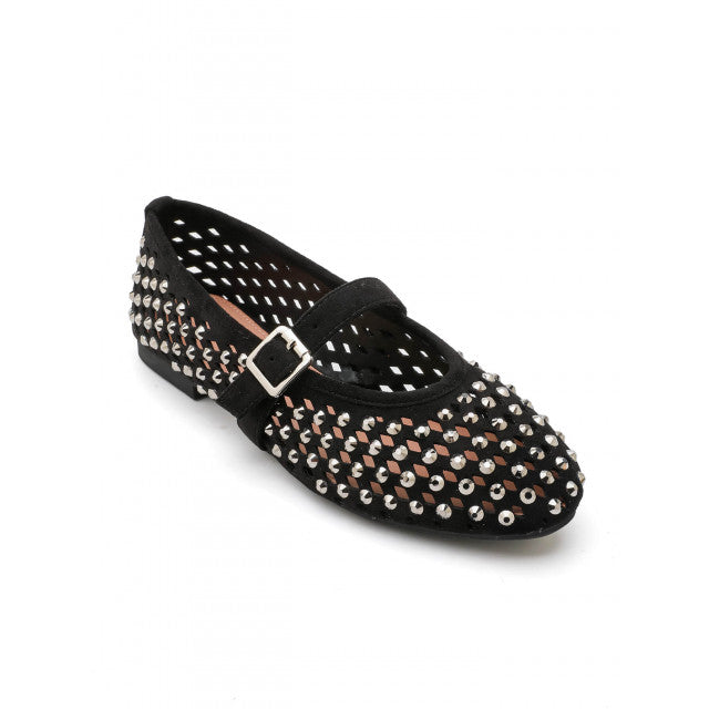 Ballerines  à Studs Argentés
