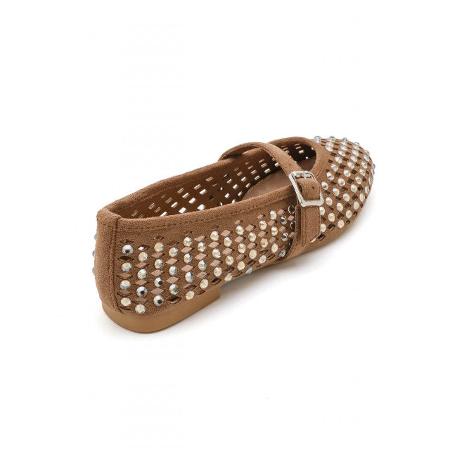 Ballerines  à Studs Argentés